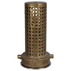 Vintage Industrial or Machine Age Brass Table Lamp