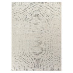 Rug & Kilim’s Distressed Modern Rug in All over Gray, Blue Abstract Pattern