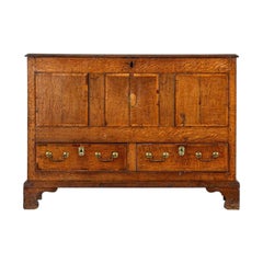 George III English Oak Mule Chest