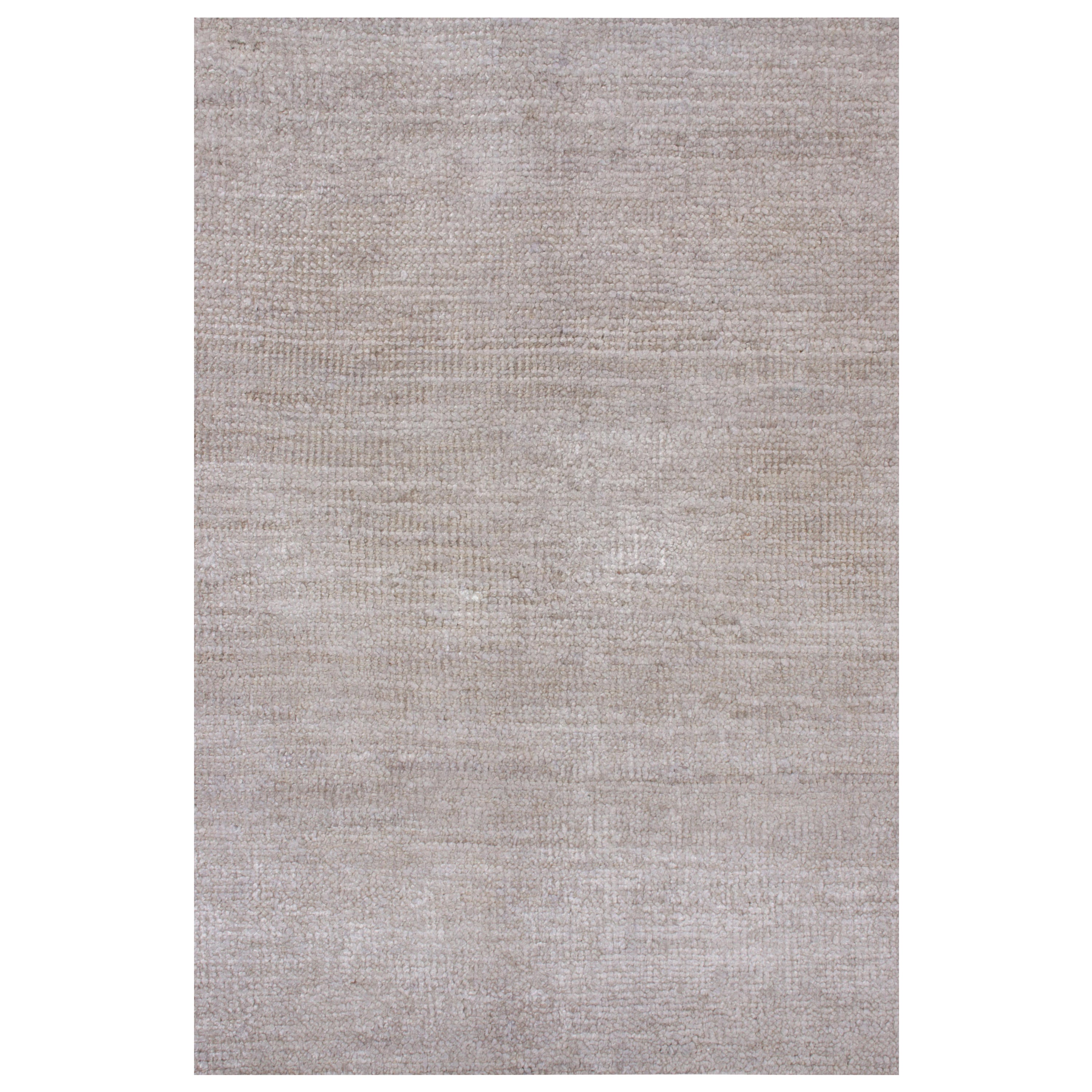Rug & Kilim (a) Gallery, Tappeto contemporaneo in grigio-argento solido, tono su tono in vendita