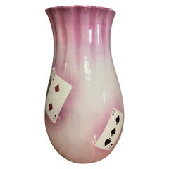 Rometti per Umbertide Vaso grande carte da poker 1950