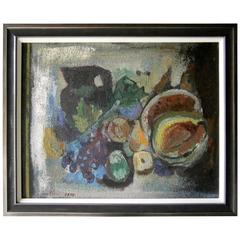 "Baroque Still Life" an Original Oil on Canvas Signed "Mohle" and Dated 1958