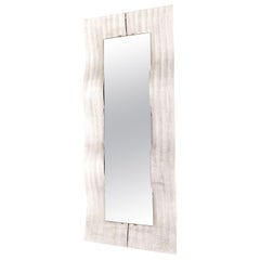 Italian 1970's Italian metal mirror Wave model Lorenzo Burchiellaro 1970's