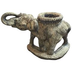 Large English Garden Stone Elephant Planter