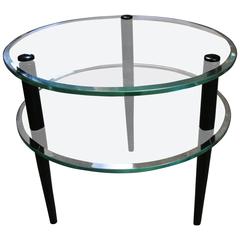 Vintage Simple and Elegant Two Tiered Coffee Table Circa 1945