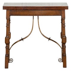 Spanish Oak Card Hall Table