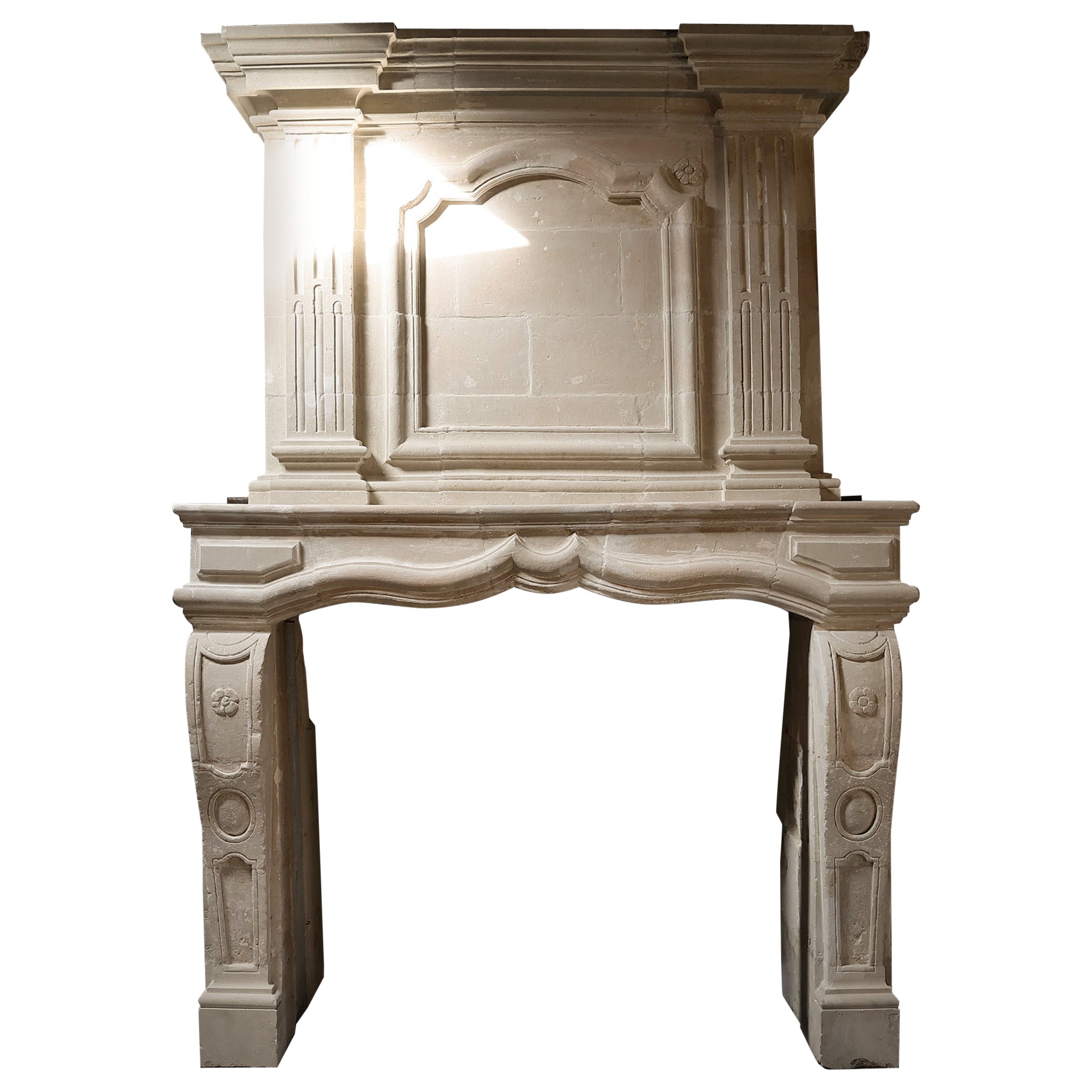 Chimenea antigua con Trumeau