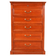 French Louis Philippe Cherry Wood Highboy Dresser