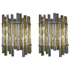 Pair of Italian Sconces by Venini