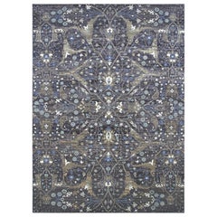 H4006 Heriz 305 Wool Rectangular Rug with Ornate Medallion Pattern by Mohebban