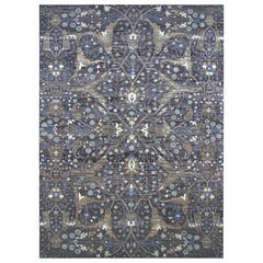 H4006 Heriz 365 Wool Rectangular Rug with Ornate Medallion Pattern by Mohebban