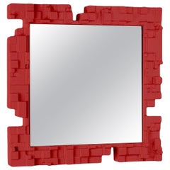 Specchio da parete Pixel Flame Red di Studio A Tonino