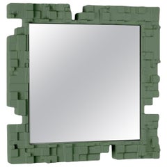 Pixel Malva Green Wall Mirror by Studio Tonino