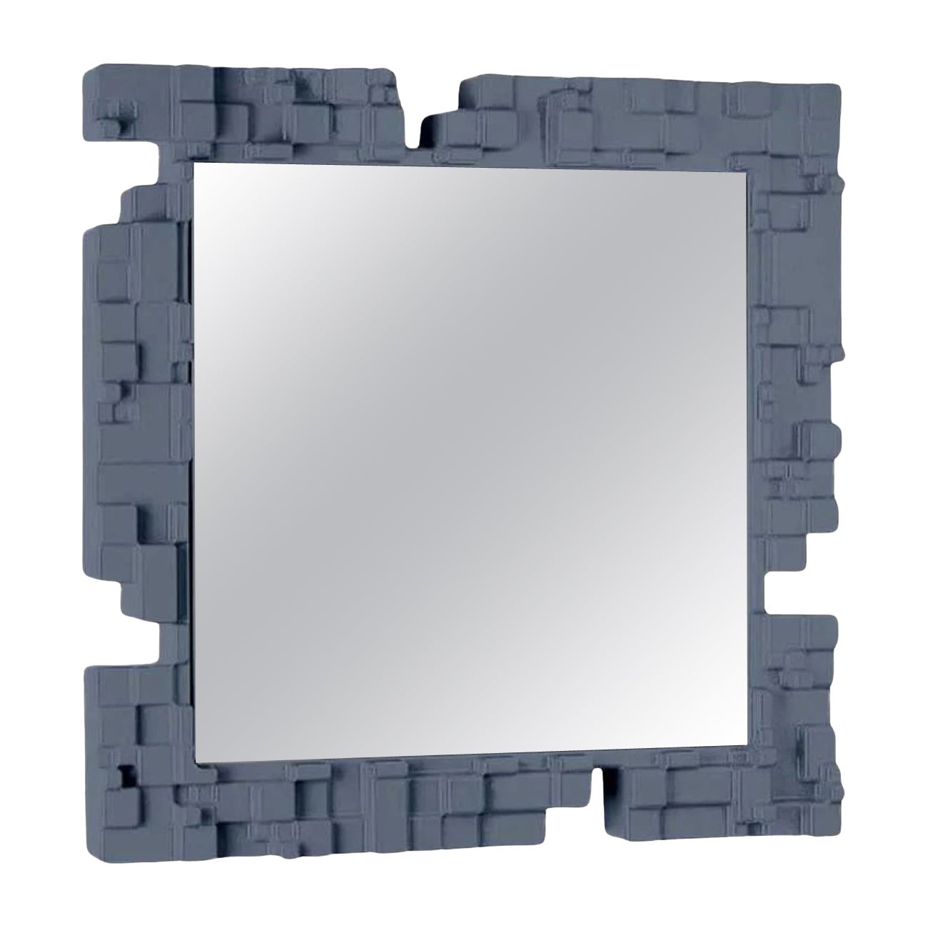 Pixel Powder Blue Wall Mirror by Studio Tonino