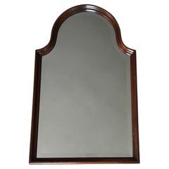 Charming small Edwardian Mahogany framed Arch Top bevelled Mirror