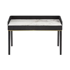 Soho Desk by Gallotti & Radice in Black Ash Wood & Callacata Marble
