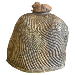 Vaso in ceramica astratta giapponese firmato da Kinpei Nakamura con scatola originale sigillata