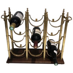 Neoclassical style brass bottles holder in the style of Maison Jansen