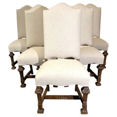 Spanish Revival Dining Room Chairs Set of 6