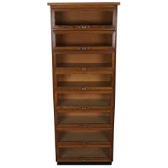 Armadietto / Vitrina di merceria olandese vintage in Oak, anni '50