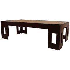 Two Tone Moderne Art Deco Coffee Table