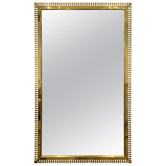 Elegant Brass Mirror, 1970s