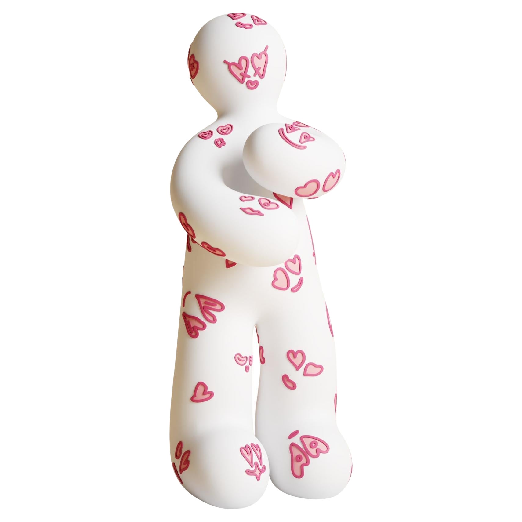 Escultura contemporánea de edición limitada en técnica mixta de 25 cm Pure Love de Taras Yoom
