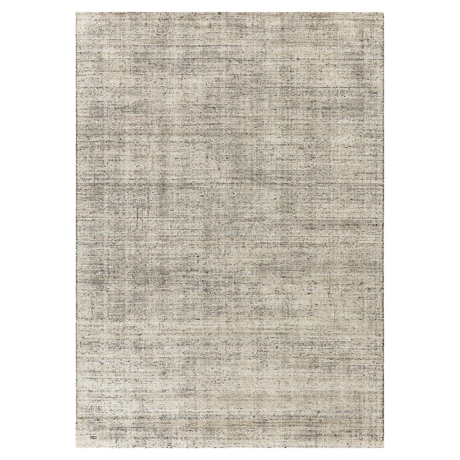 Alfombra rectangular Artisan Opposite Loom 360 en seda de bambú y lana by Mohebban en venta