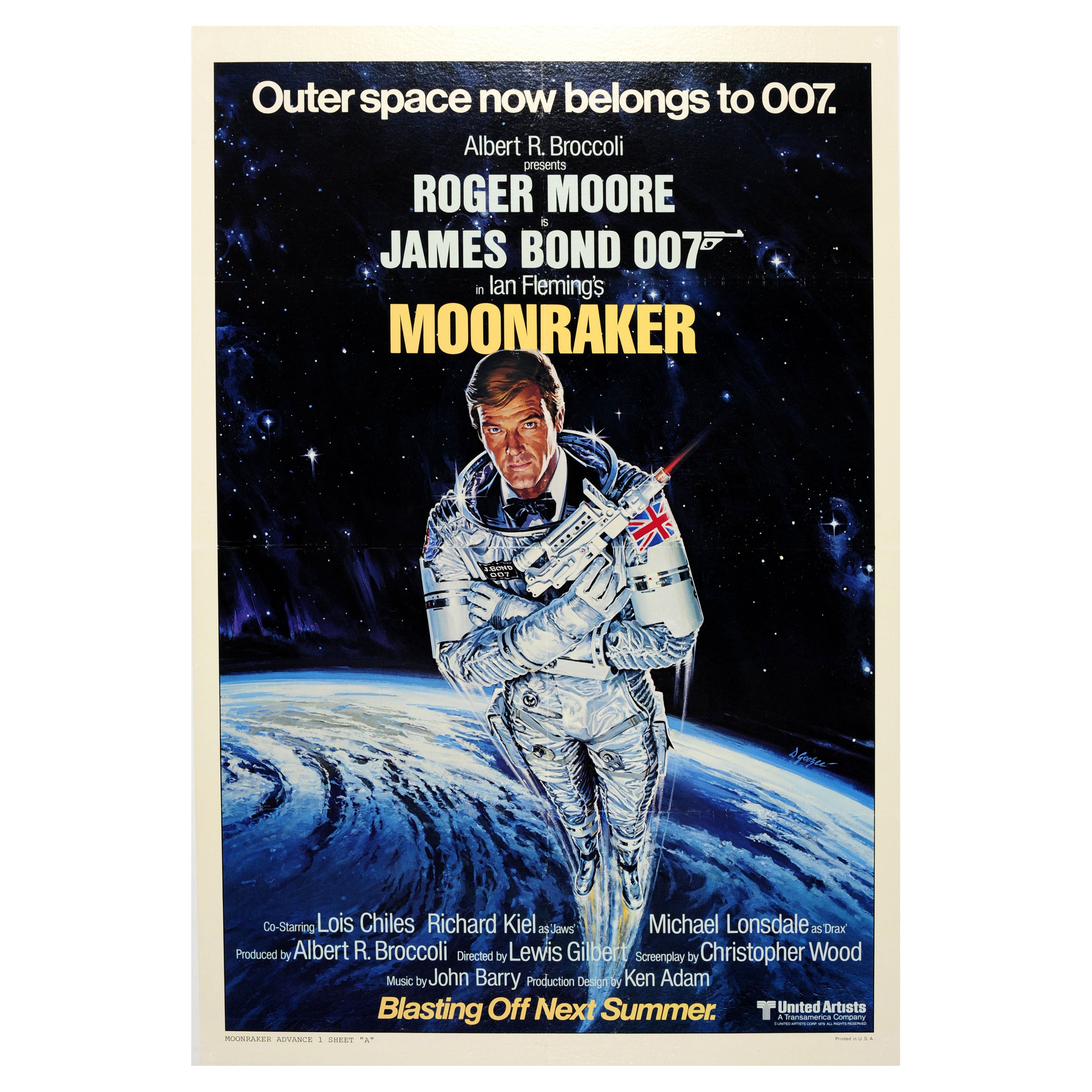 Original Vintage-Filmplakat „Mondraker James Bond“, Spaceman 007, „A Goozee“, Vintage im Angebot
