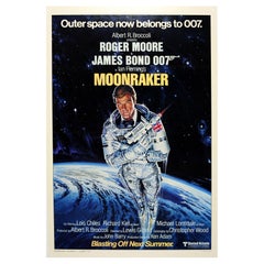 Original Vintage Movie Poster Moonraker James Bond Spaceman 007 Style A Goozee