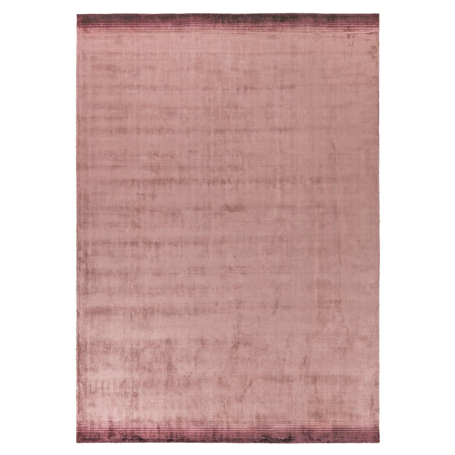 Alfombra rectangular Artisan Blush Touch 300 de viscosa tejida a mano by Mohebban