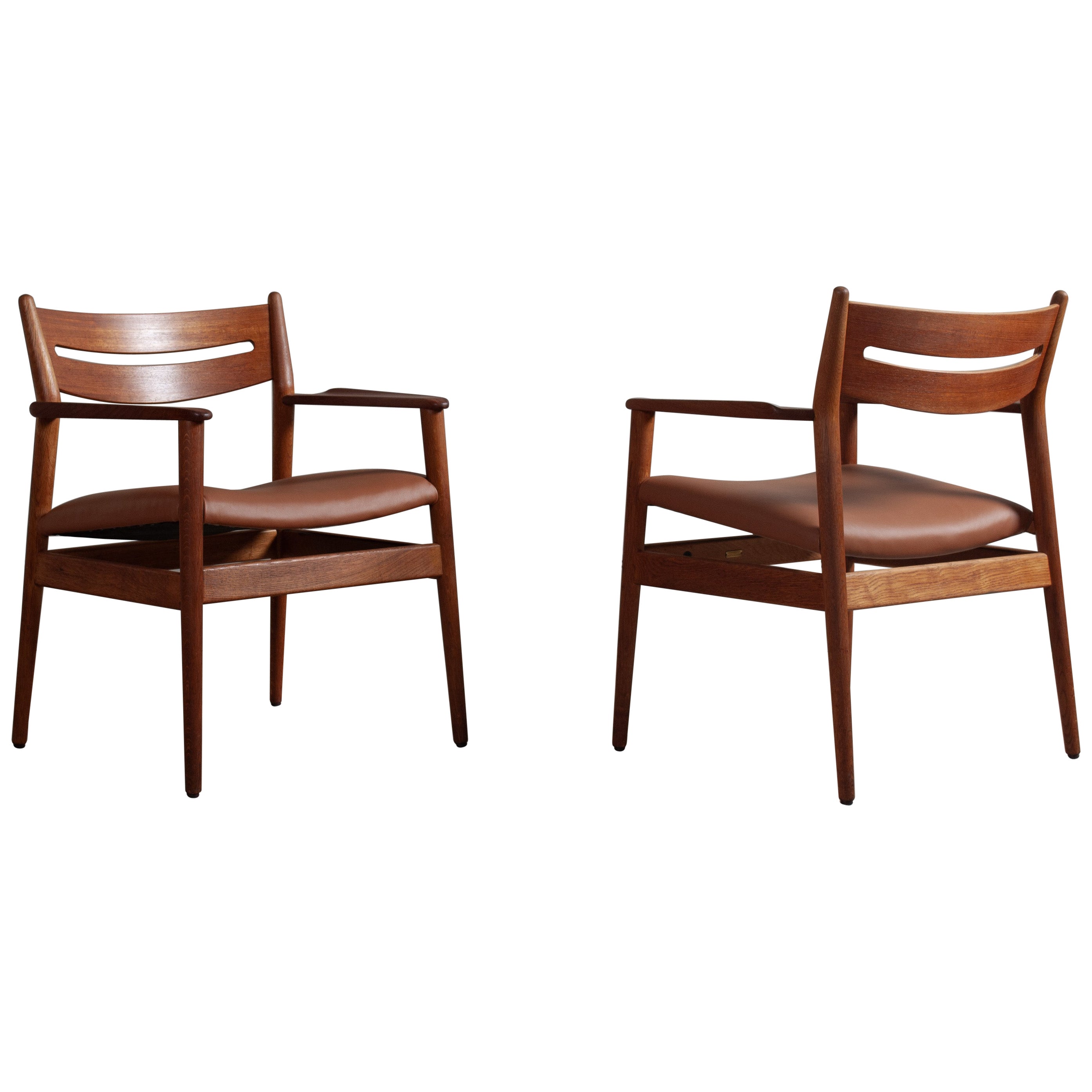 Modernistisches Paar Stühle von Grete Jalk