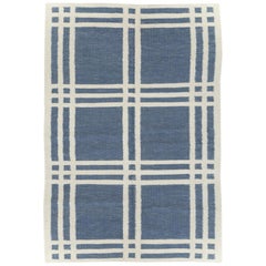 Contemporary Handmade Turkish Flatweave Kilim Accent Rug