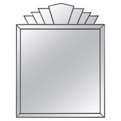 Art Deco Mirror "The Reign" in Black
