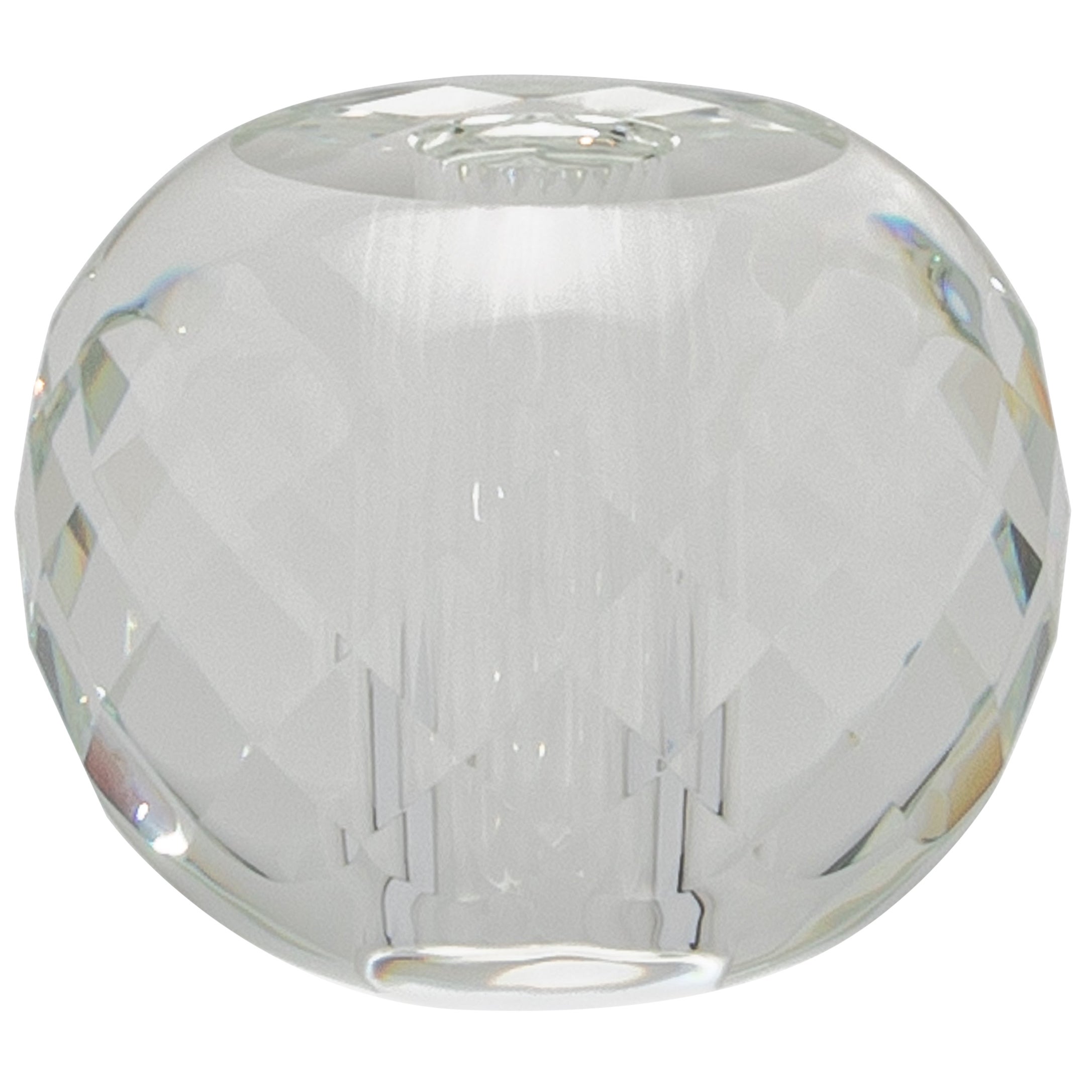 Crystal Water Vase by KA Glass
