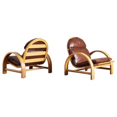 Chaises en cuir Adalberto Del Lago