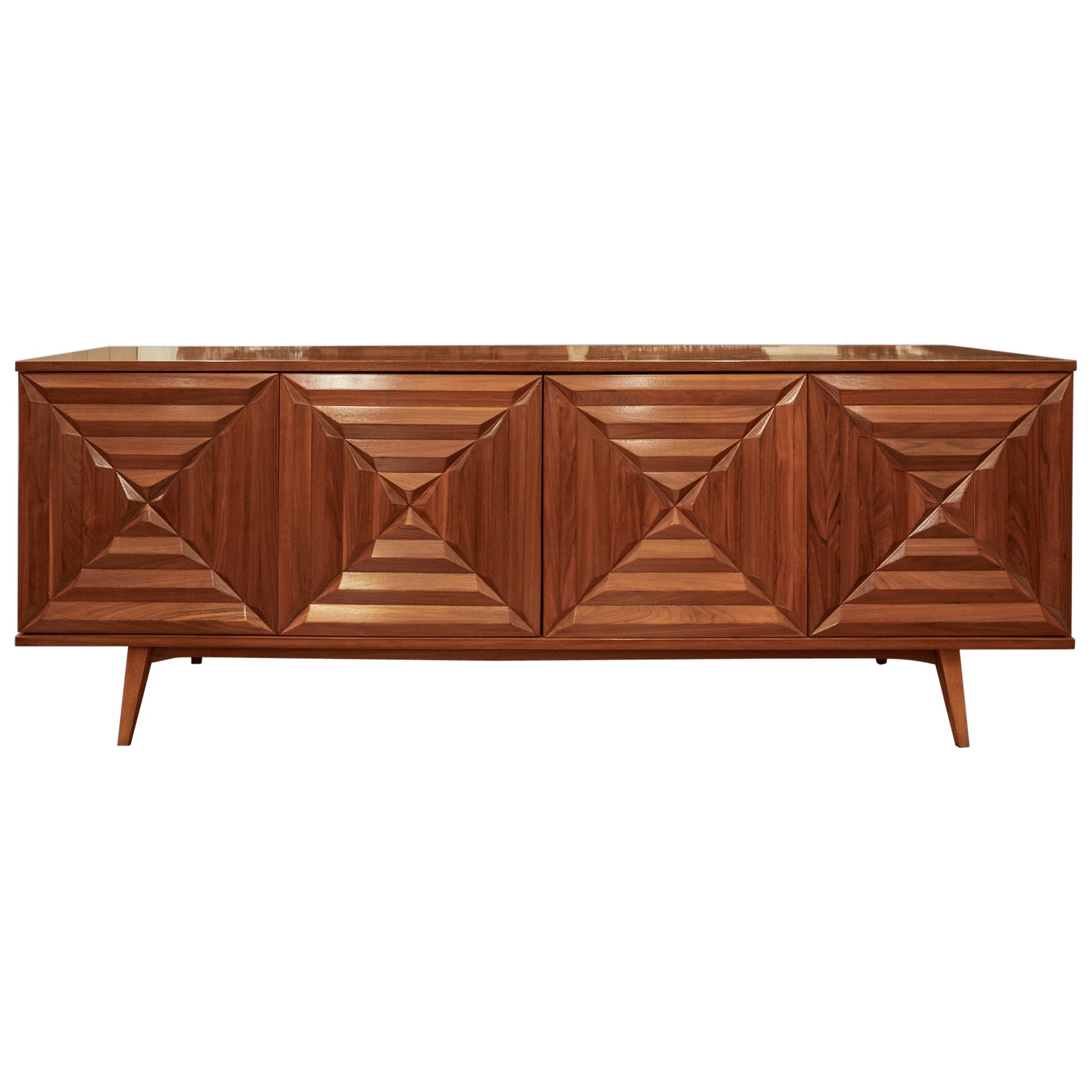 Mid Century American Console For Sale