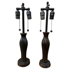 Bronze Lamps after Alberto Giacometti "Grecque" Table Lamps