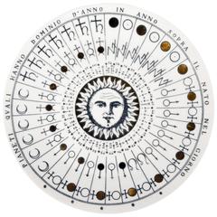 Vintage Piero Fornasetti Porcelain Astronomici Plate, #Five in Series