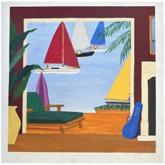 Post Modern Nautical Still Life Original Painting by Harold Shepard