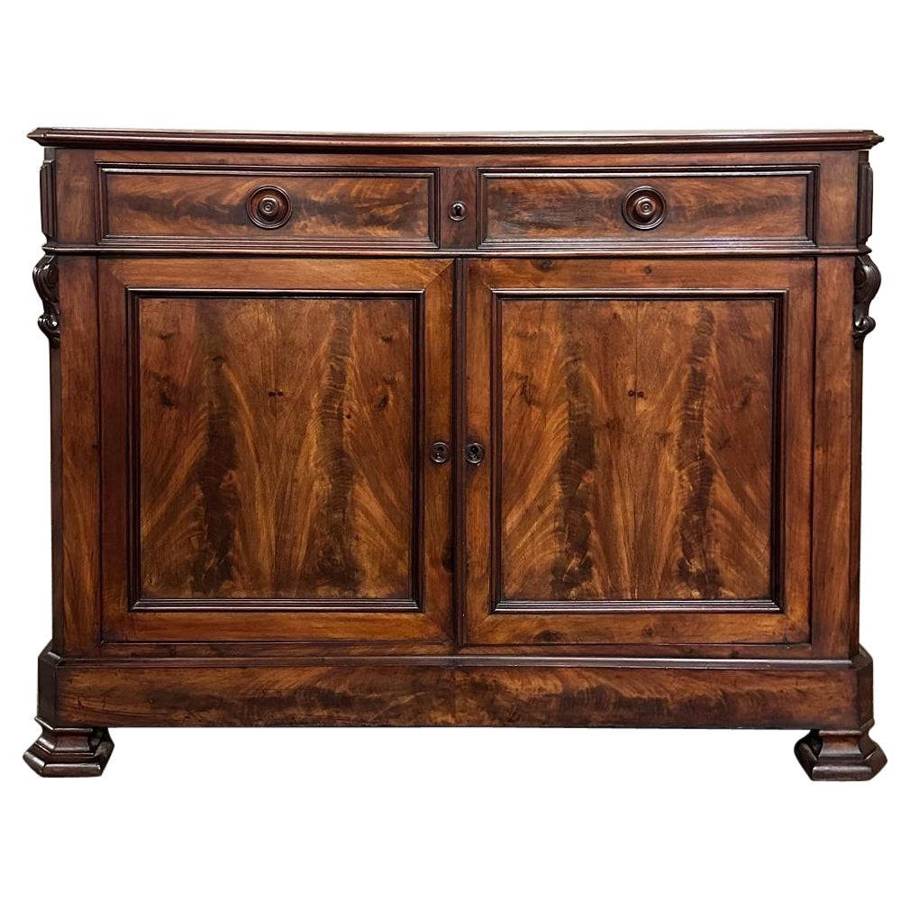 19. Jahrhundert Französisch Louis Philippe Periode Mahagoni Buffet