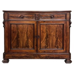 19th Century French Louis Philippe Period Mahogany Buffet