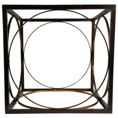 Base da tavolo moderna in bronzo e ottone Regency