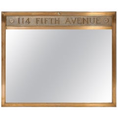 Art Deco Mirror in Rectilinear Bronze from 114 Fifth Avenue