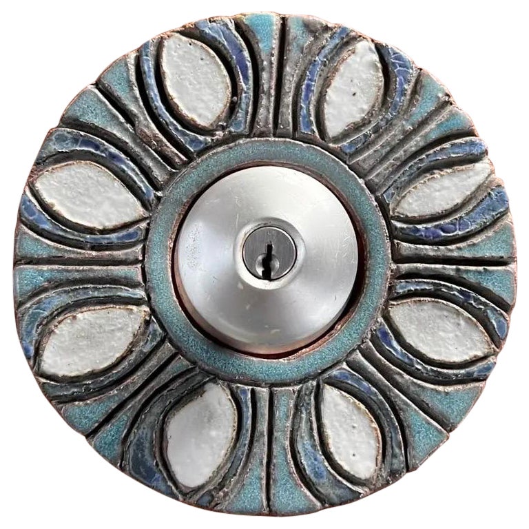 Raul Coronel Ceramic Door Plate Escutcheon For Sale