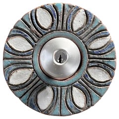 Vintage Raul Coronel Ceramic Door Plate Escutcheon