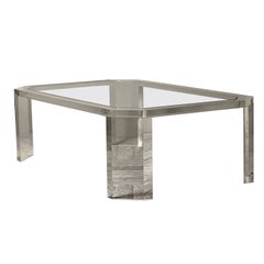 David Lange 1970'S Lucite Coffee Table