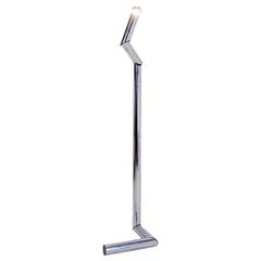 Tubular Chrome articulated Floor Lamp