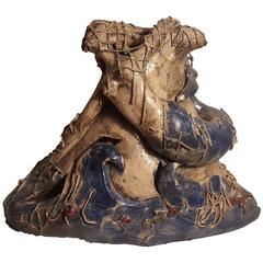 Ceramic Sculpture of Vietri la Sirena Signed by Teresa Liguori, Vietri, 1980s 7