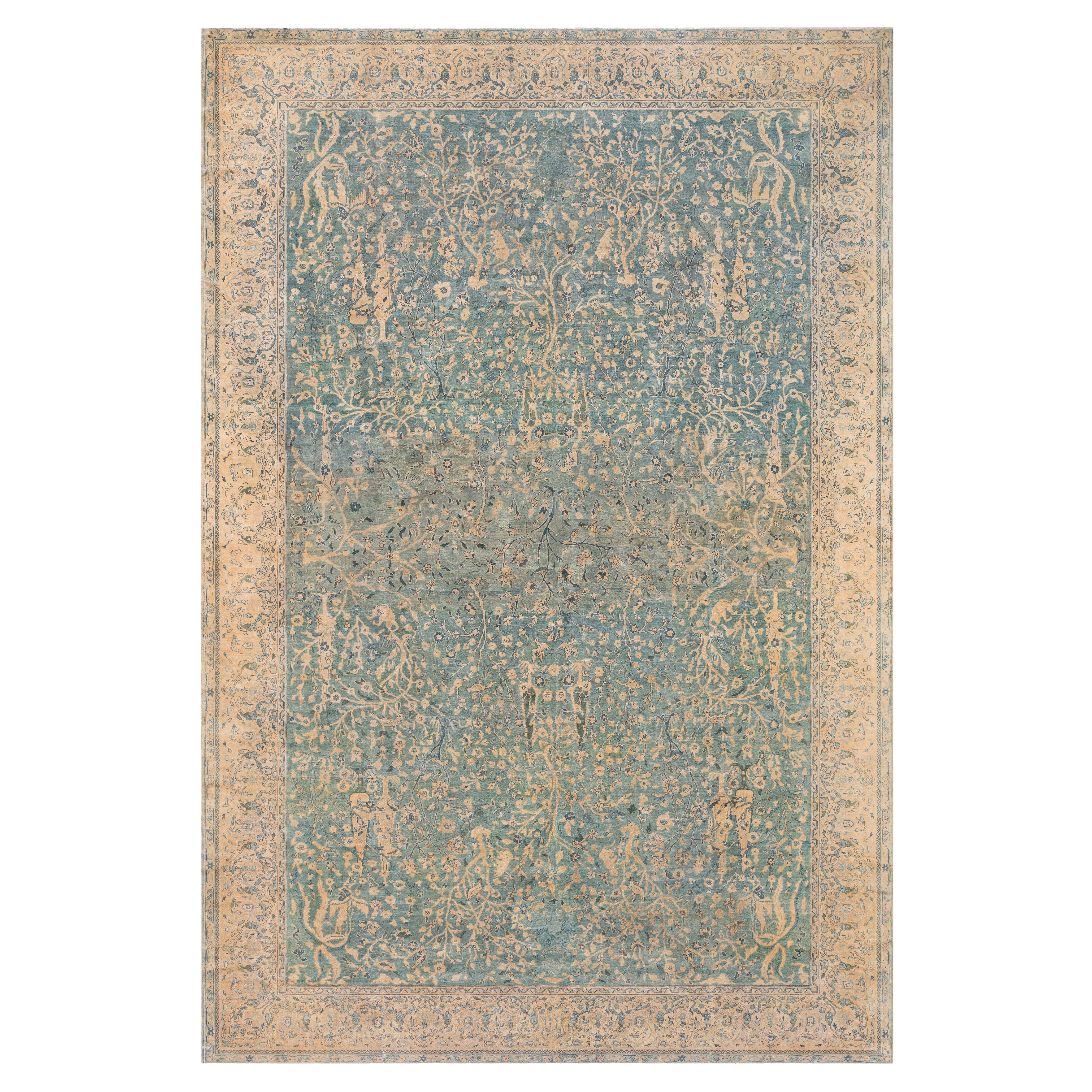 Doris Leslie Blau Antique Indian Handmade Wool Rug